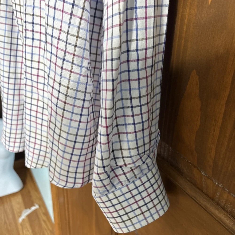 ALX New York Mens Long Sleeve Plaid Button Down Shirt Size‎ XL